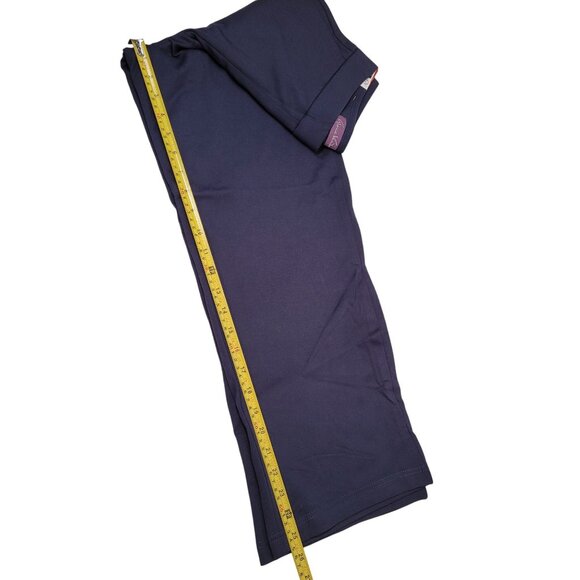 Gloria Vanderbilt Women Navy Cropped Ponte Pants With Tummy Control Panel Medium - Picture 10 of 10